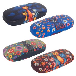 37569 ETUI ZA OČALA MAČKA 4 RAZL. S STOJ