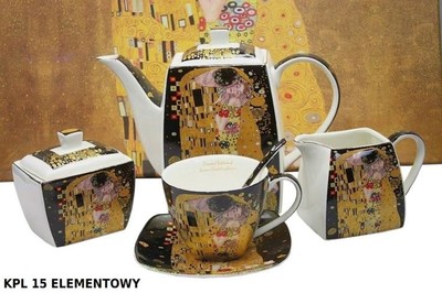 K 9134 SET 15 KOS PORCELAN KLIMT