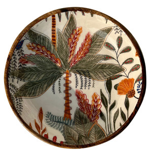 32876 VELIKA SKLEDA Z LISTNIM MOTIVOM