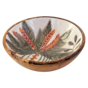 32878 SREDNJA SKLEDA Z LISTNIM MOTIVOM