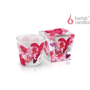SVEČA FLOWER HEARTS 115G