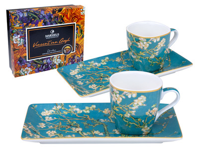 2141 SET ESPRESSO+KROŽNIK MANDELJ